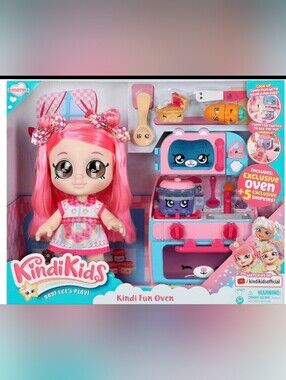 Kindi Kids Kindi Fun Oven Playset with Donatina Doll & Shopkins – New